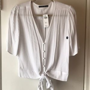 Abercrombie Tie-Front Blouse
